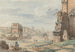 Partie du Colisée avec l'Arc de Constantin et l'Arc de Titus au loin, Rome - Carlo Labruzzi — Ansicht des Kunstwerks
