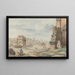 Partie du Colisée avec l'Arc de Constantin et l'Arc de Titus au loin, Rome - Carlo Labruzzi — gerahmtes Bild an der Wand
