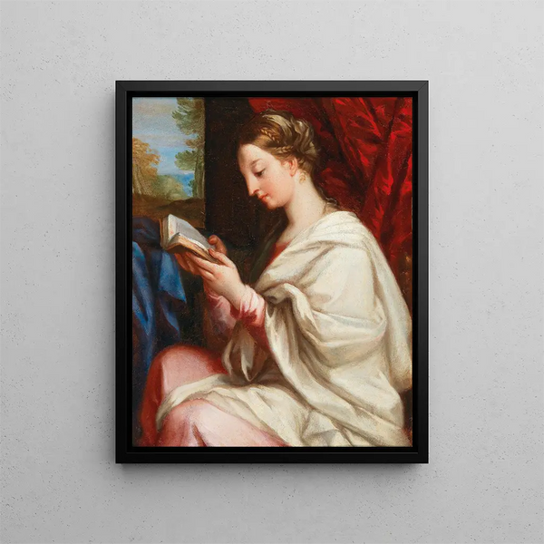 La Madone lisant - Carlo Maratti — gerahmtes Bild an der Wand