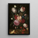 Blumen in einer Glasvase - Carstian Luyckx — gerahmtes Bild an der Wand