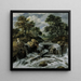 Cascade in den norwegischen Ausläufern - Jacob van Ruisdael — gerahmtes Bild an der Wand