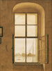 Blick vom Atelier des Künstlers, rechte Fensterseite - Caspar David Friedrich — Ansicht des Kunstwerks