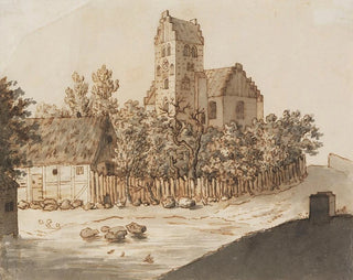 Kirche von Lyngby - Caspar David Friedrich — Ansicht des Kunstwerks