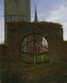 Die Tür des Friedhofs Der Friedhof - Caspar David Friedrich — Ansicht des Kunstwerks