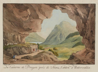 Die Drachenhöhle bei Stanz, Kanton Unterwald - Caspar Leontius Wyss — Ansicht des Kunstwerks