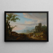 Landschaft mit Ruinen - Caspar Wolf — gerahmtes Bild an der Wand