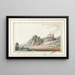 Ansicht des Falkenstein-Schlosses im Kanton Solothurn - Caspar Wolf — gerahmtes Bild an der Wand