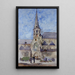 Ein Markttag Kirche Saint Jacques Gand Belgien - Cass Gilbert — gerahmtes Bild an der Wand