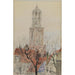 Reproduktion des Gemäldes Tour de la cathédrale d'Utrecht Hollande - Cass Gilbert