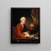 Portrait de Jean Le Rond d'Alembert 1717-1783 Mathematiker und Philosoph - Catherine Lusurier — gerahmtes Bild an der Wand