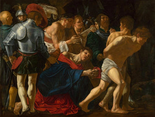 Der Christus tragend das Kreuz - Cecco del Caravaggio — Ansicht des Kunstwerks