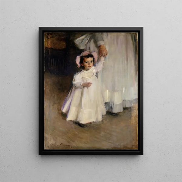 Ernesta Child avec une infirmière - Cecilia Beaux — gerahmtes Bild an der Wand