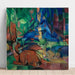 Reproduktion des Gemäldes Hirsche im Wald II - Franz Marc