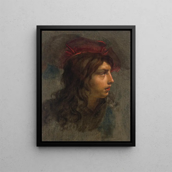 Chef d'un jeune - Cesare Dandini — gerahmtes Bild an der Wand