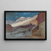 Chalets am Fuße des Mont Rose - Cesare Gheduzzi — gerahmtes Bild an der Wand