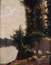 Landschaft auf der Orba mit Felsen und Kletterpflanze - Cesare Viazzi — Ansicht des Kunstwerks