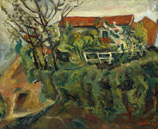 Häuser in einer Landschaft - Chaïm Soutine — Ansicht des Kunstwerks