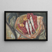 Stillleben mit Heringen und Zwiebeln - Chaïm Soutine — gerahmtes Bild an der Wand