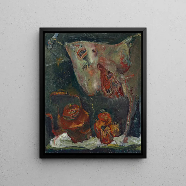 Stillleben mit Haien - Chaïm Soutine — gerahmtes Bild an der Wand