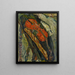 Naturstillleben mit Violine, Brot und Fisch - Chaïm Soutine — gerahmtes Bild an der Wand