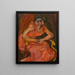 Frau in Rosa - Chaïm Soutine — gerahmtes Bild an der Wand