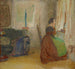 Schlafzimmer in einem alten Forsthaus - Sigmund Walter Hampel — Ansicht des Kunstwerks