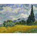 Reproduktion des Gemäldes Weizenfeld mit Zypressen - Vincent van Gogh