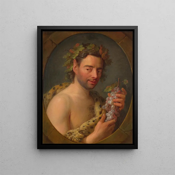 Bacchus - Charles André van Loo — gerahmtes Bild an der Wand
