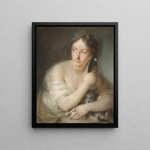 La Malice - Charles-Antoine Coypel — gerahmtes Bild an der Wand