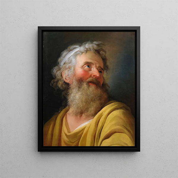 Portrait eines Schauspielers - Charles-Antoine Coypel — gerahmtes Bild an der Wand