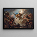 La Destruction du palais d'Armide - Charles-Antoine Coypel — gerahmtes Bild an der Wand