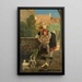 Nourrir les canards - Charles-Bertrand d'Entraygues — gerahmtes Bild an der Wand