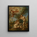 Die Zurechtweisung von Adam und Eva - Charles-Joseph Natoire — gerahmtes Bild an der Wand