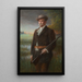 Henry Vasnier in Jagdkleidung - Charles-Lucien Landre — gerahmtes Bild an der Wand