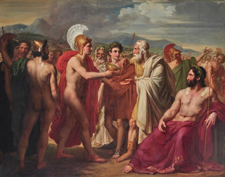 Achille presenting den Preis der Weisheit an Nestor - Charles-Philippe Auguste Larivière — Ansicht des Kunstwerks