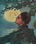 Das Mädchen im Mond - Charles Allan Gilbert — Ansicht des Kunstwerks