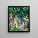 Unter dem Baum - Charles Allan Winter — gerahmtes Bild an der Wand