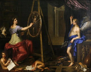 Allegorie der Malerei - Charles Alphonse Du Fresnoy — Ansicht des Kunstwerks