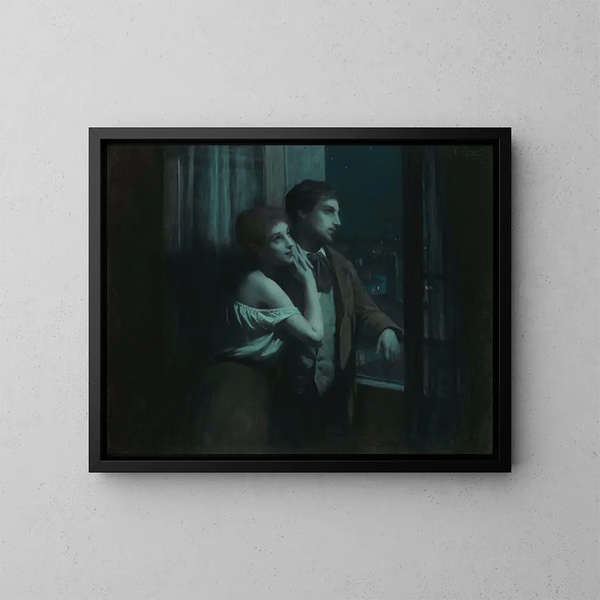 Rêverie - Charles Amable Lenoir — gerahmtes Bild an der Wand