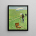 Der Freilichtmaler - Charles Angrand — gerahmtes Bild an der Wand