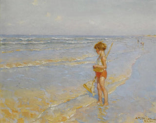 Spiel am Strand (Konflikt der Fälle) - Charles Atamian — Ansicht des Kunstwerks