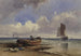 Fischerboot am Ufer in Hastings - Charles Bentley — Ansicht des Kunstwerks