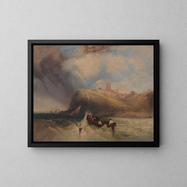 Meeres-Gemälde - Charles Bentley — gerahmtes Bild an der Wand