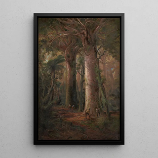 Charles Blomfield - Scene of Kauri Bush gumdiggers at work.webp