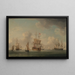 Navires anglais sous voile par une brise très légère - Charles Brooking — gerahmtes Bild an der Wand