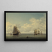 Bateaux de pêche par mer calme - Charles Brooking — gerahmtes Bild an der Wand
