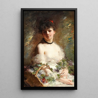 Charles Chaplin - Young Woman with Flower Basket.webp