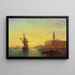 Ansicht des Dogenpalasts in Venedig - Charles Clement Calderon — gerahmtes Bild an der Wand