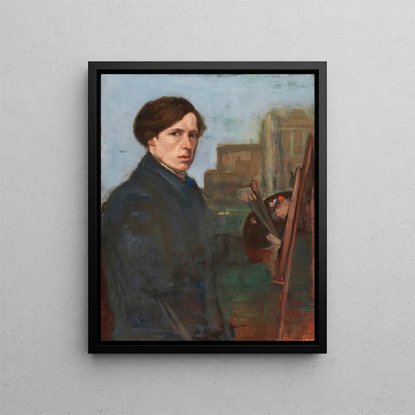 Portrait de William Orpen 1878-1931 artiste - Charles Conder — gerahmtes Bild an der Wand