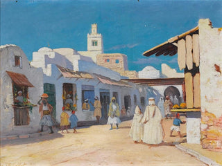 Eine Straße in Tunis - Charles Cottet — Ansicht des Kunstwerks